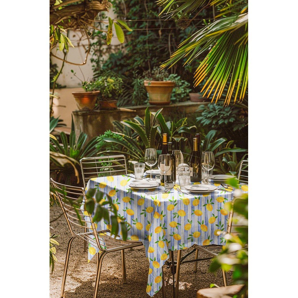 Image with canvas fabric - lemons 210 g/m² – available at Šarlotes audumi