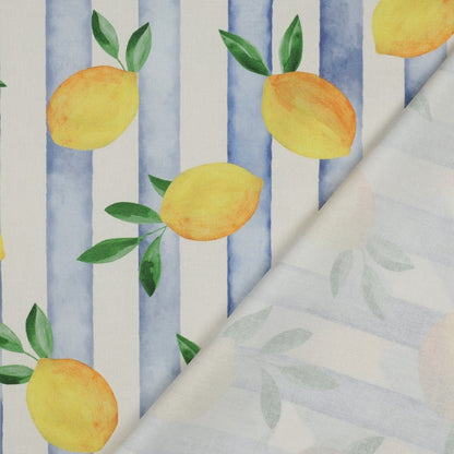 Image of canvas fabric - lemons 210 g/m² – available at Šarlotes audumi