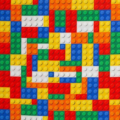 Image of canvas fabric - LEGO-inspired 230 g/m² – available at Šarlotes audumi