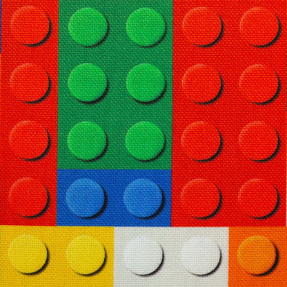 Image of canvas fabric - LEGO-inspired 230 g/m² – available at Šarlotes audumi