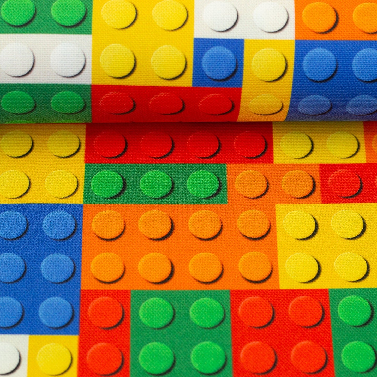 Image of canvas fabric - LEGO-inspired 230 g/m² – available at Šarlotes audumi