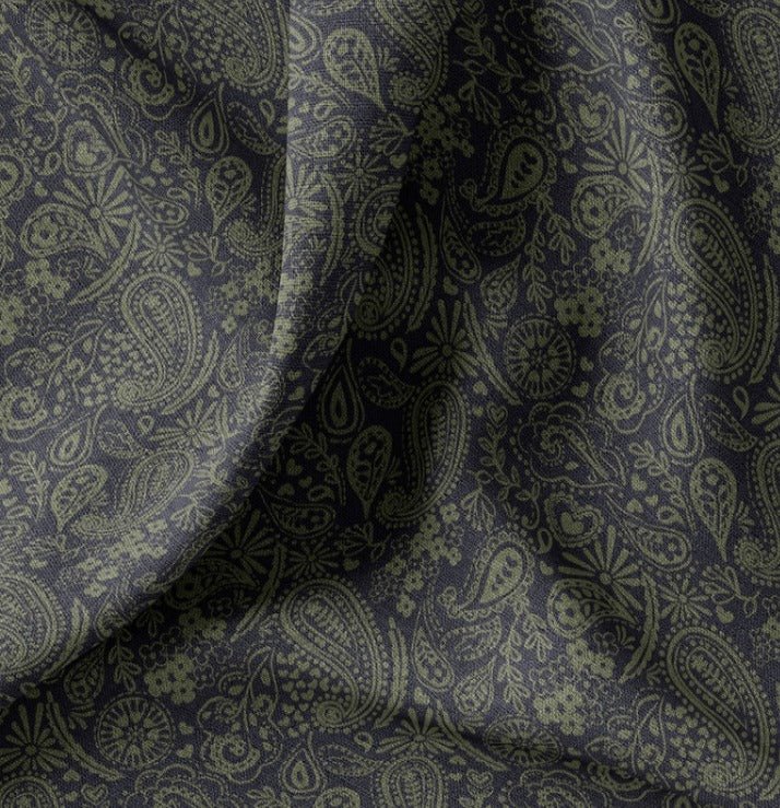 Image of canvas fabric - kidney pattern 200 g/m² – available at Šarlotes audumi