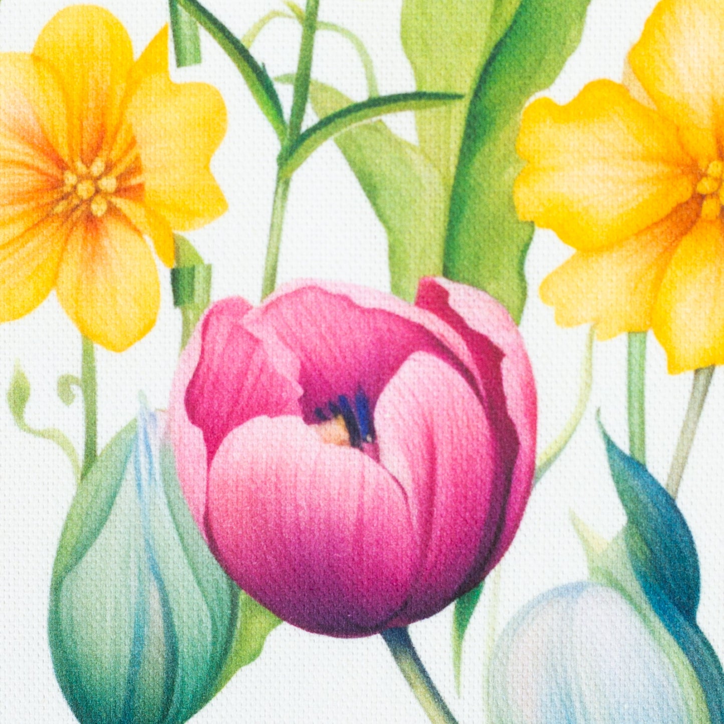 Canvas fabric - tulips 210 g/m²