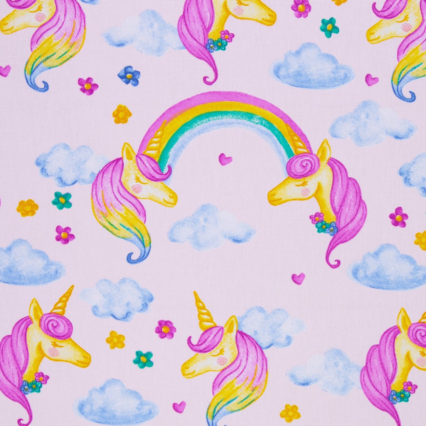 Canvas fabric - unicorns 200 g/m²