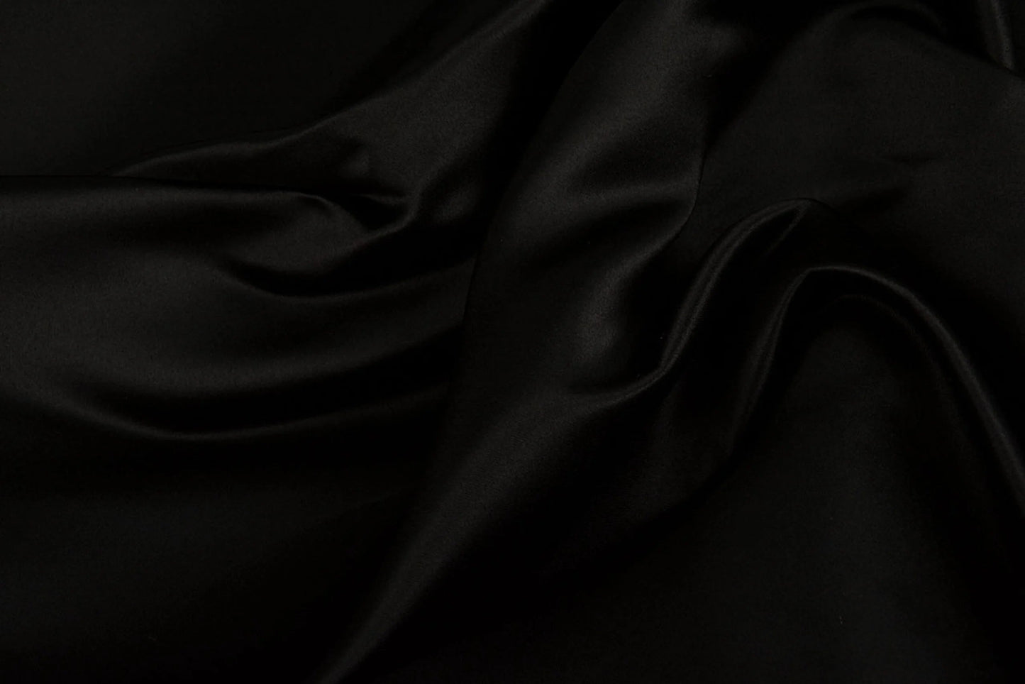 Wedding dress satin - black 170 g/m²