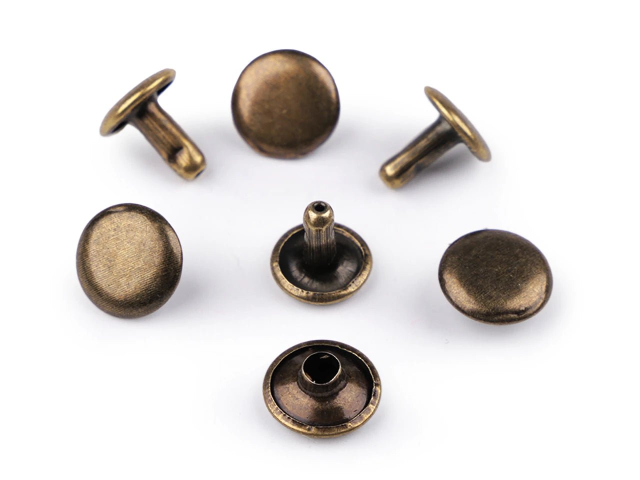 Nity metalowe dwustronne Ø10 mm - (100 szt.)