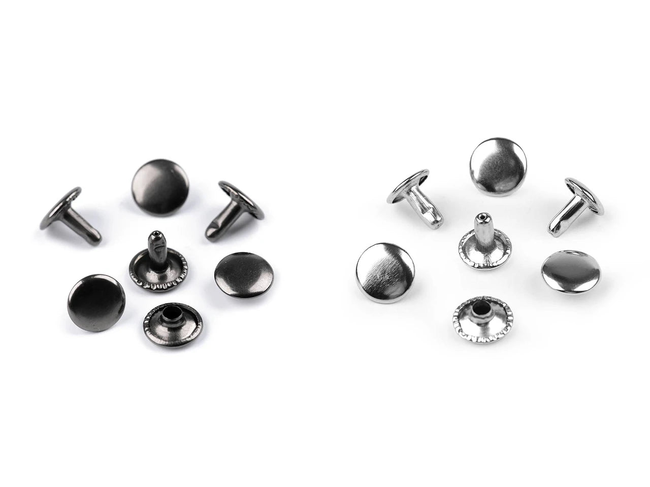 Nity metalowe dwustronne Ø10 mm - (100 szt.)