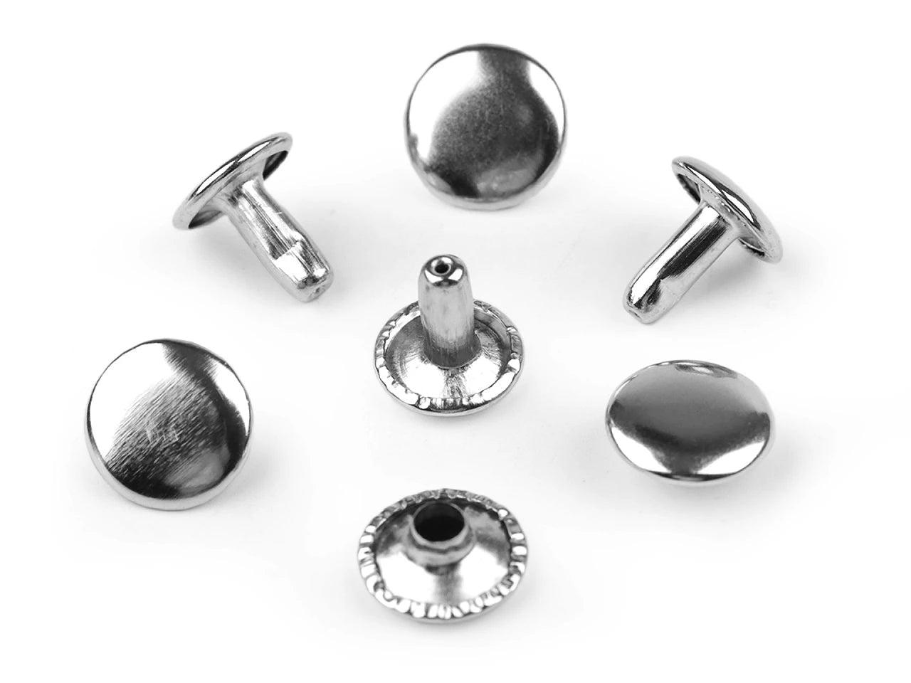 Nity metalowe dwustronne Ø10 mm - (100 szt.)