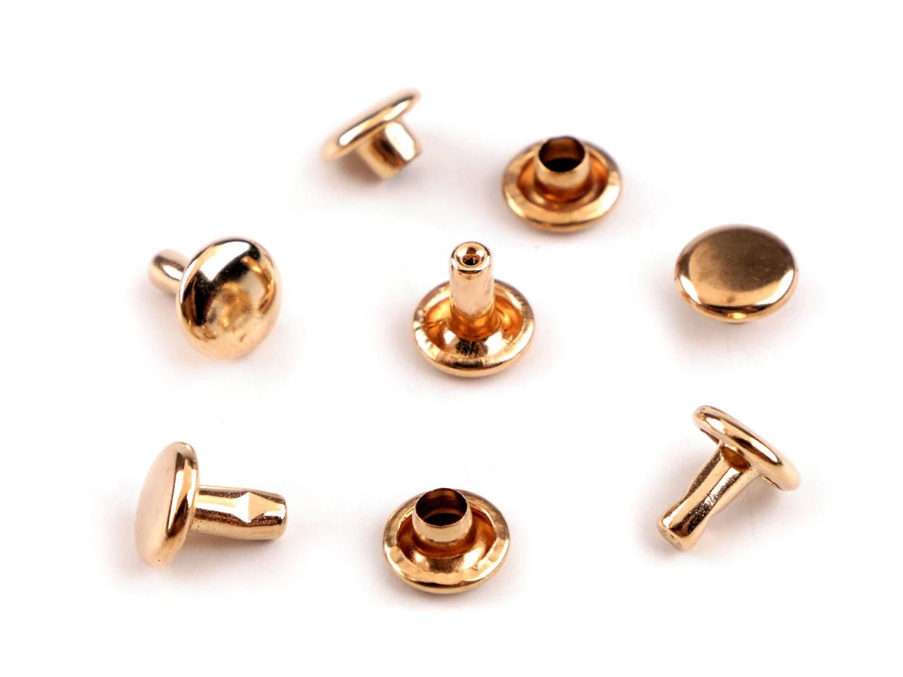 Nity metalowe dwustronne Ø8 mm - (100 szt.)