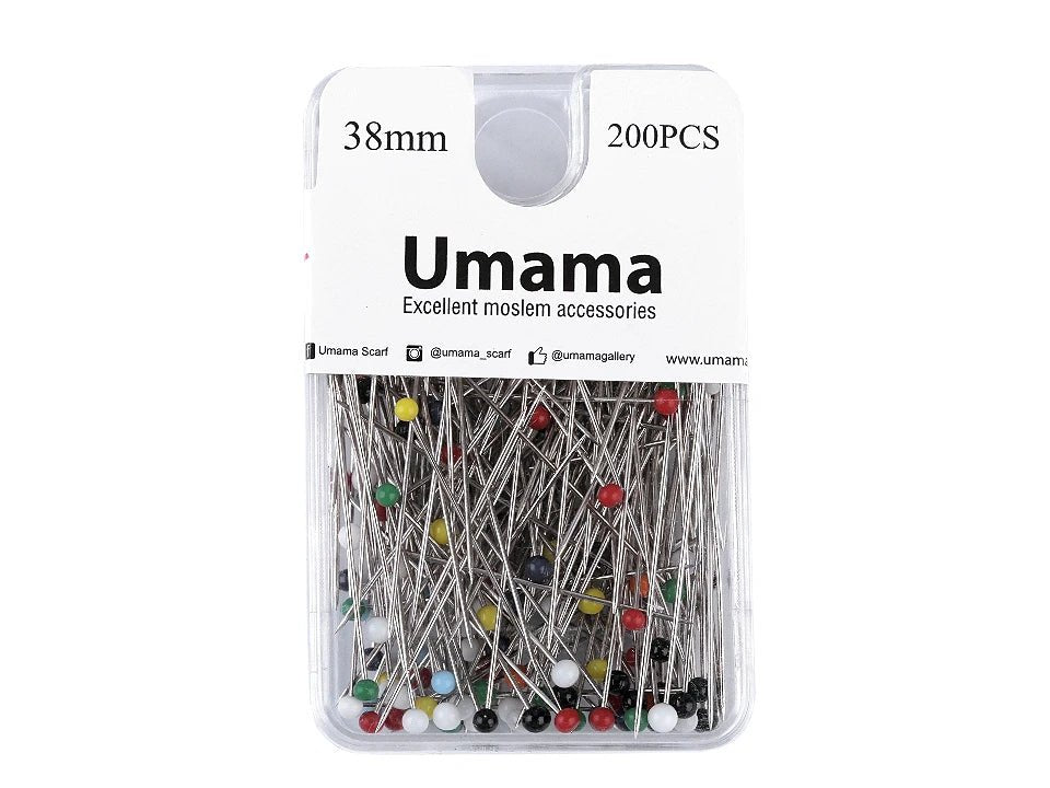 Thumbtacks with glass head| length 38 mm|200 pcs.