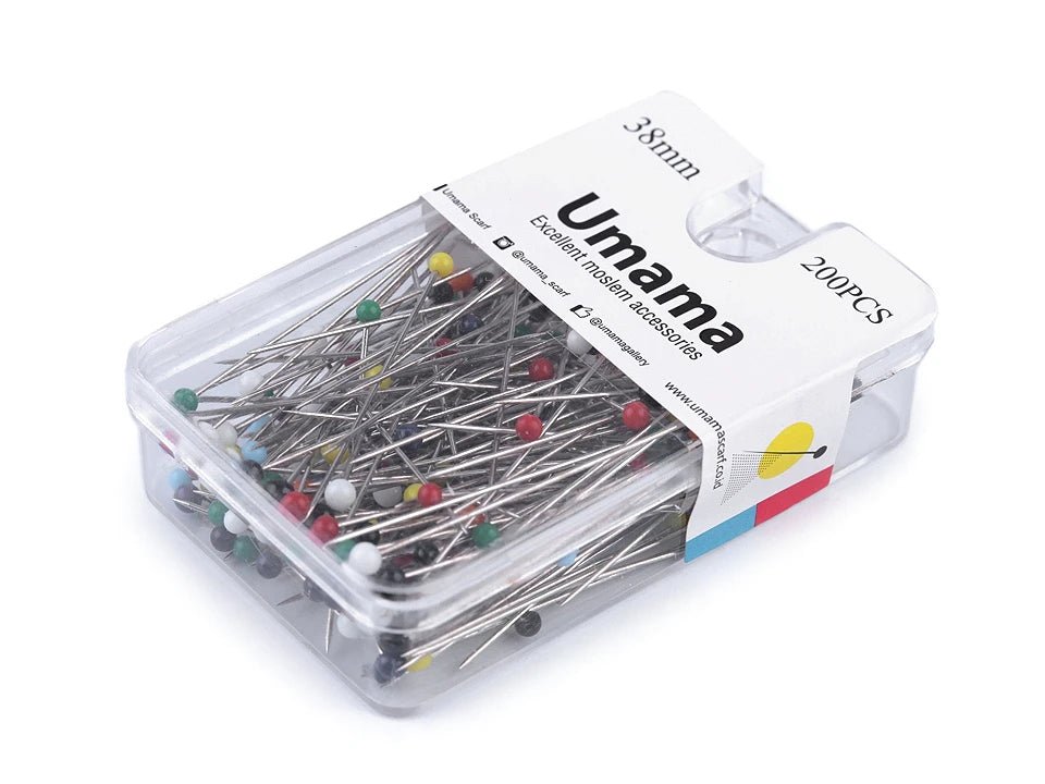 Pins with glass head| length 38 mm|200 pcs.