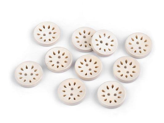 alt
Wooden buttons 20 mm - flowers