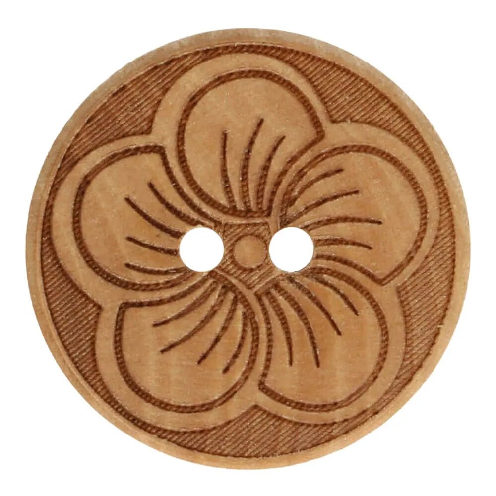 alt
Wooden buttons 25 mm - flower