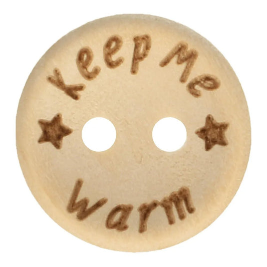 Wooden buttons15 mm - keep me warm