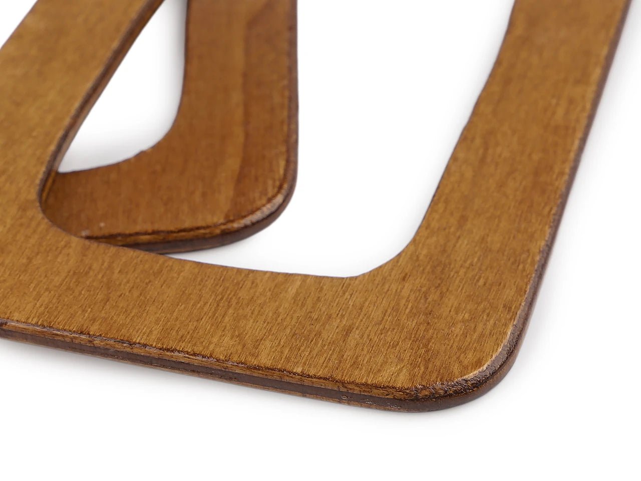 Image of a wooden handle for a bag 11 × 15 cm – available at Šarlotes audumi