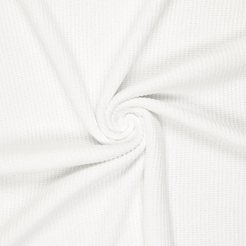 Image of cotton knit - white 500 g/m² – available at Charlotte Fabrics