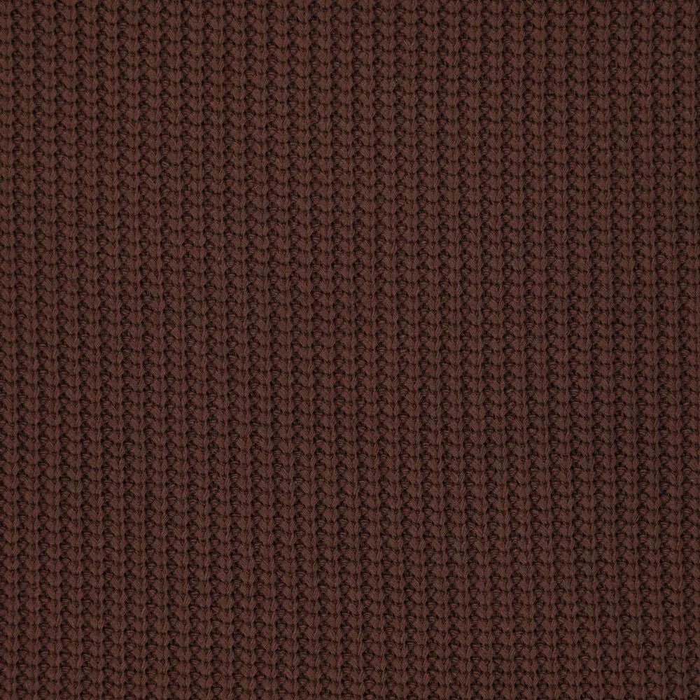 Image of cotton knit in a chocolate shade 500 g/m² – available at Šarlotes audumi