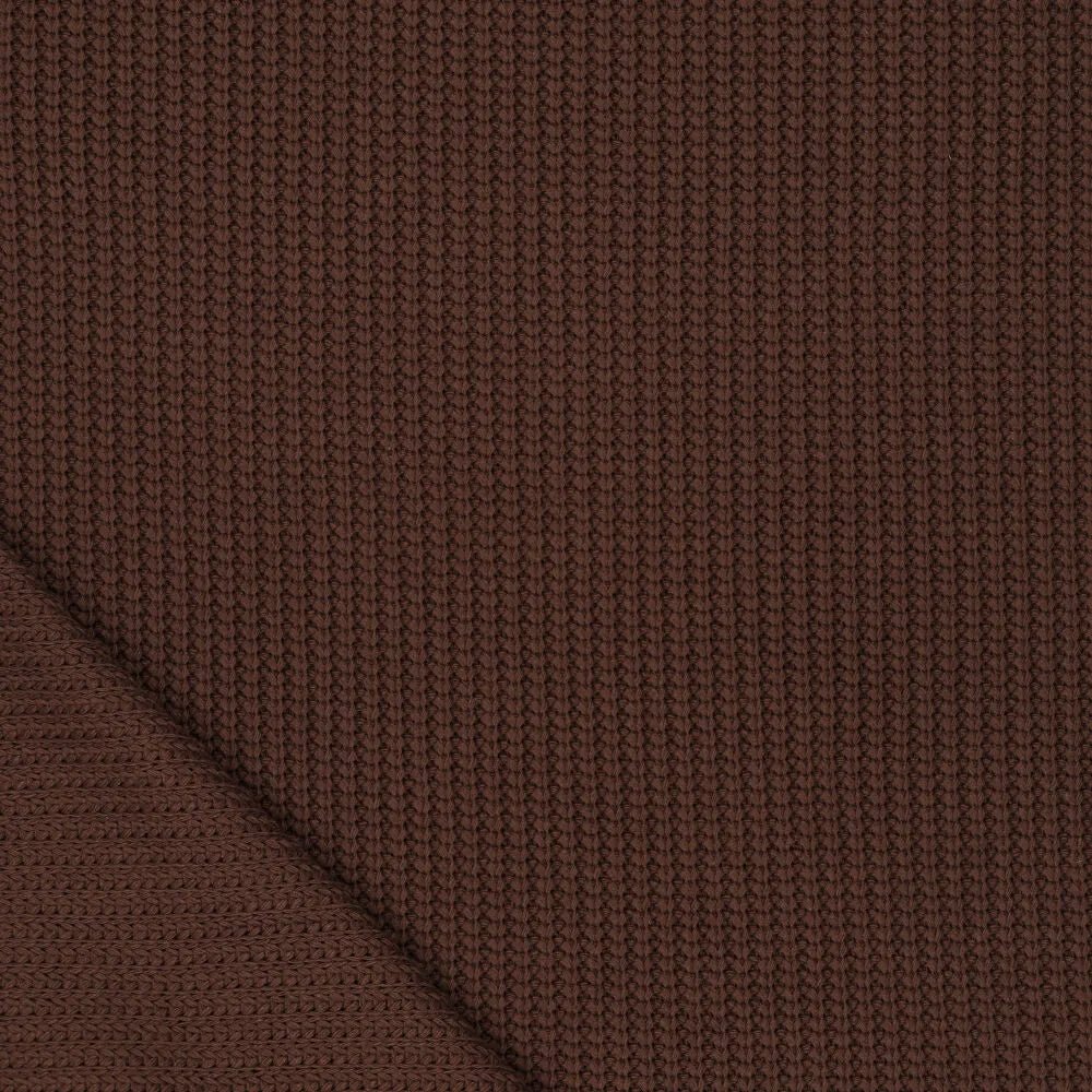 Image of cotton knit - chocolate shade 500 g/m² – available at Šarlotes audumi