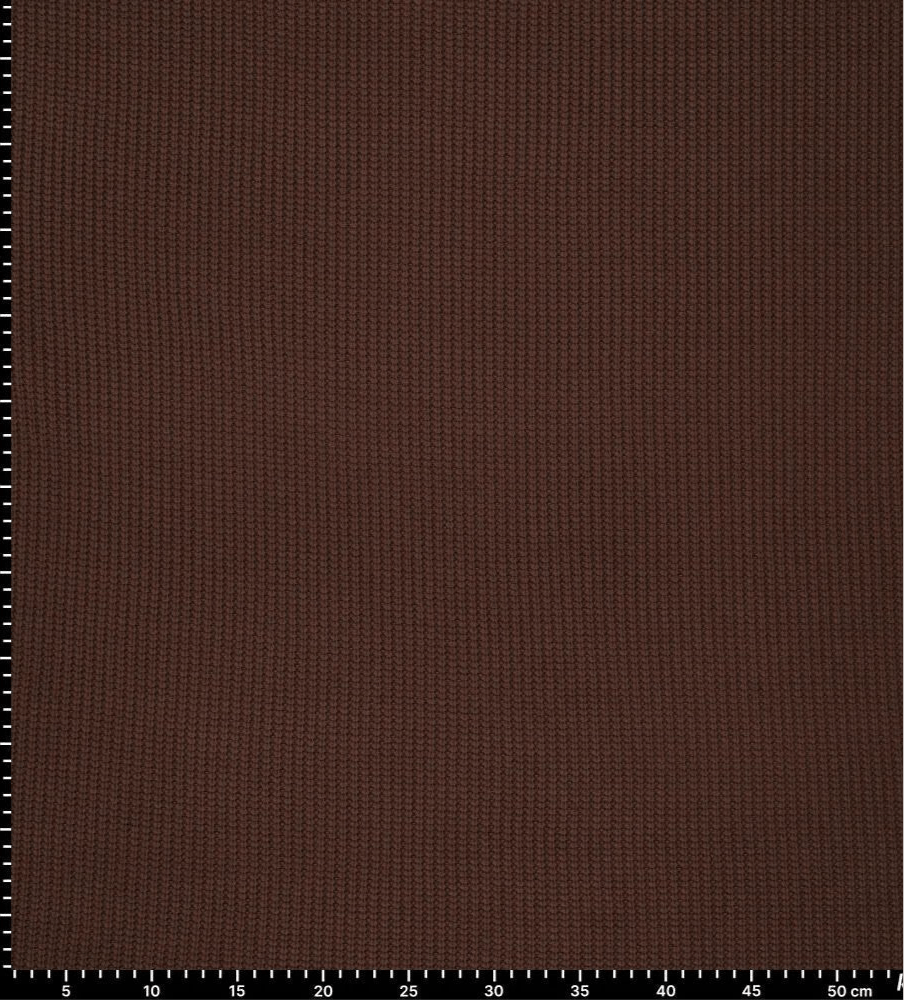 Image of cotton knit - chocolate tone 500 g/m² – available at Šarlotes audumi