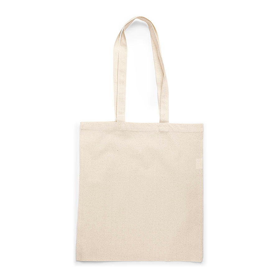 Image of a cotton fabric bag with long handles 38 x 42 cm 140 g/m² – available at Šarlotes audumi
