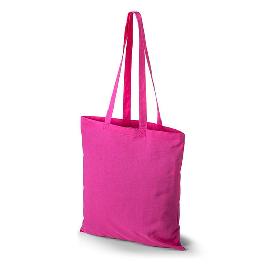 Image with cotton fabric tote bag with long handles 38 x 42 cm 140 g/m² - magenta – available at Šarlotes audumi
