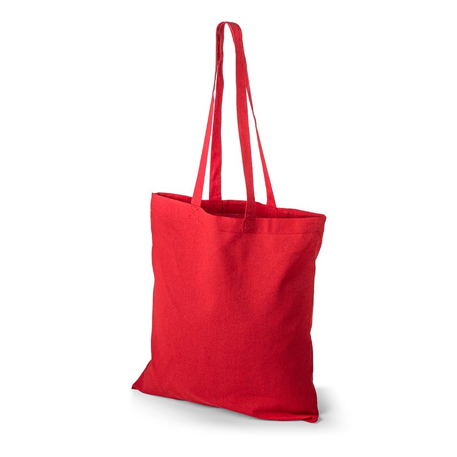 alt
Image of a cotton fabric bag with long handles, 38 x 42 cm, 140 g/m² - red – available at Šarlotes audumi
