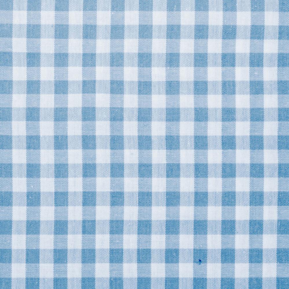 Cotton fabric - blue checked 90 g/m²