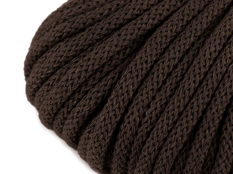 Image of Cotton cord 5 mm (10 m pack) - chocolate brown – available at Charlotte's Fabrics