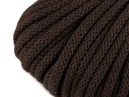 Image of Cotton cord 5 mm (10 m pack) - chocolate brown – available at Charlotte's Fabrics
