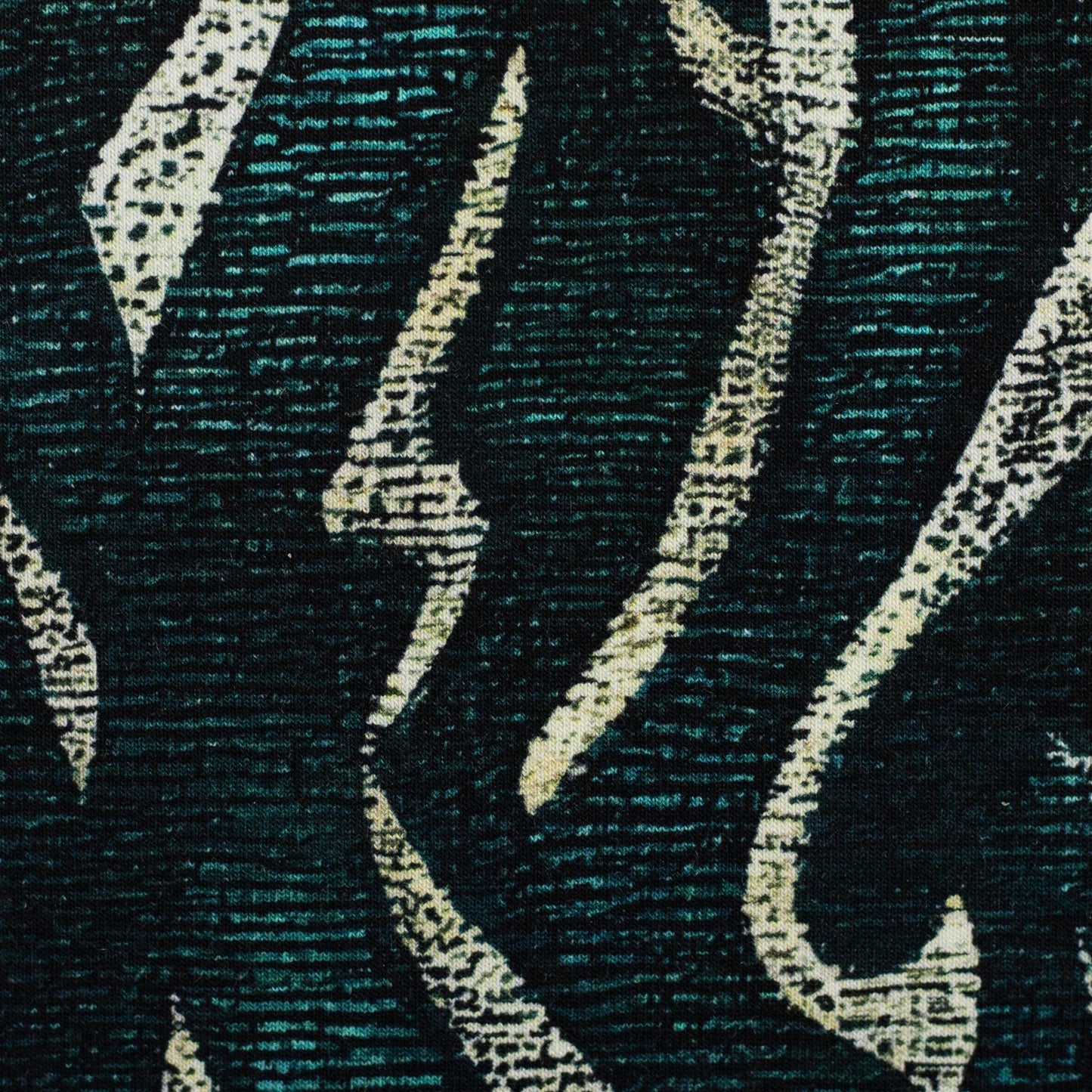 Image with cotton loopback knit - abstract pattern 260 g/m² – available at Šarlotes audumi