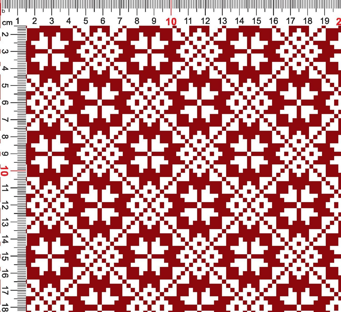 Image with cotton loop-knit fabric - star pattern on a white background 250 g/m² – available at Šarlotes audumi