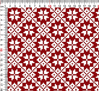 Image with cotton loop-knit fabric - star pattern on a white background 250 g/m² – available at Šarlotes audumi