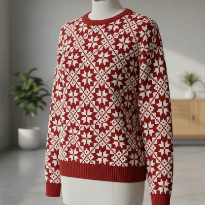 alt
Image of cotton loopback knit - a star pattern on a white background 250 g/m² – available at Šarlotes audumi