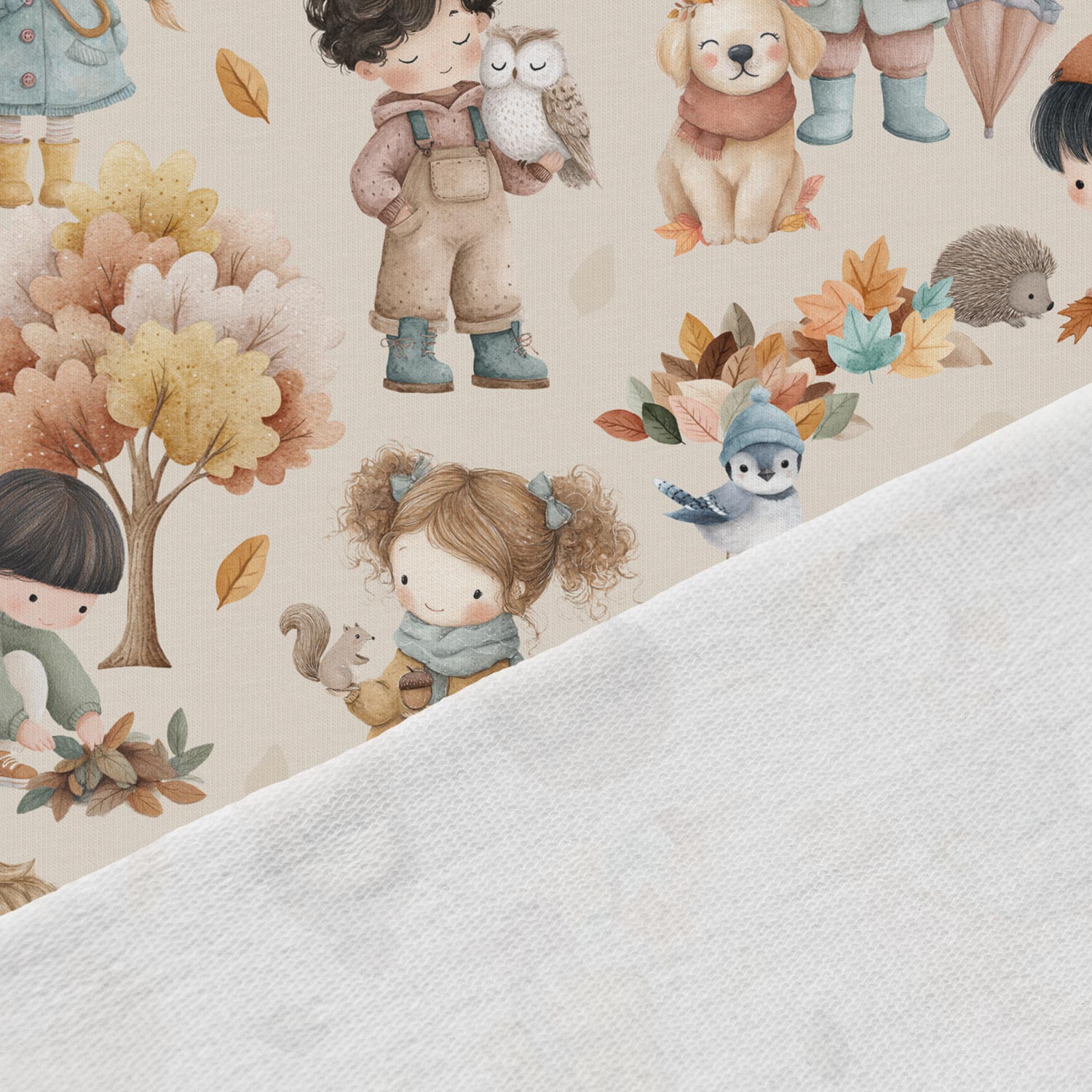 Cotton loopback knit - children in autumn 250 g/m²