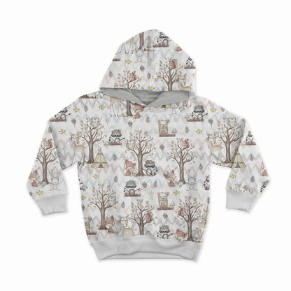 Cotton loopback knit - boho animals 250 g/m²