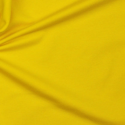 Cotton loopback jersey - yellow 235 g/m² (GOTS certified)