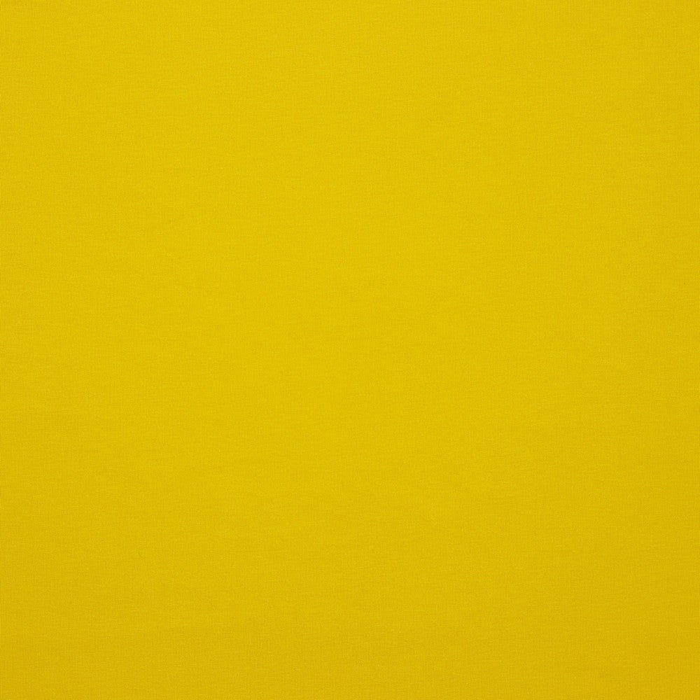 Cotton loopback knit - yellow 235 g/m² (GOTS certified)