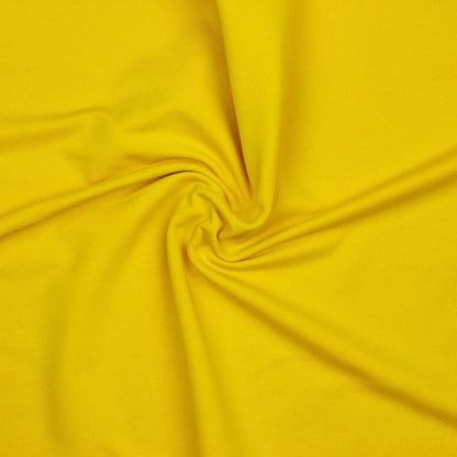 Cotton loopback knit - yellow 235 g/m² (GOTS certified)