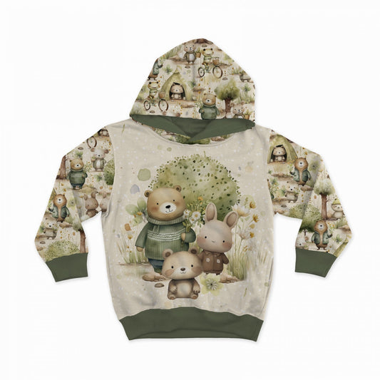 Cotton loop-back knit - animals 260 g/m²