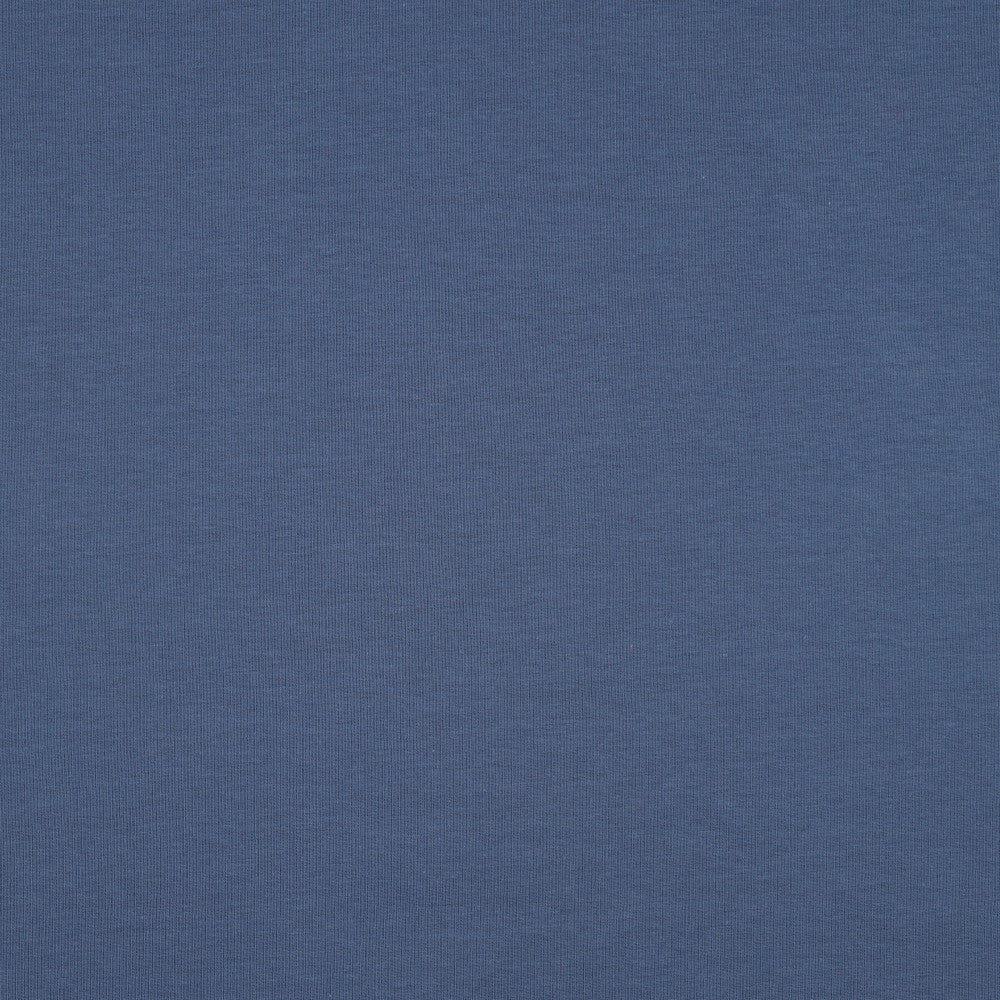 Cotton loopback knit-indigo 235 g/m² (GOTS certified)