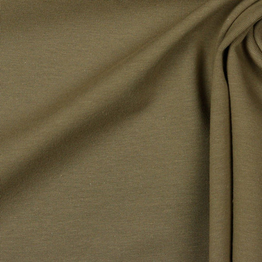 Cotton loopback knit - cappuccino 235 g/m² (GOTS certified)