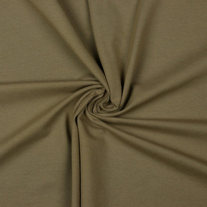 Cotton loopback knit - cappuccino 235 g/m² (GOTS certified)