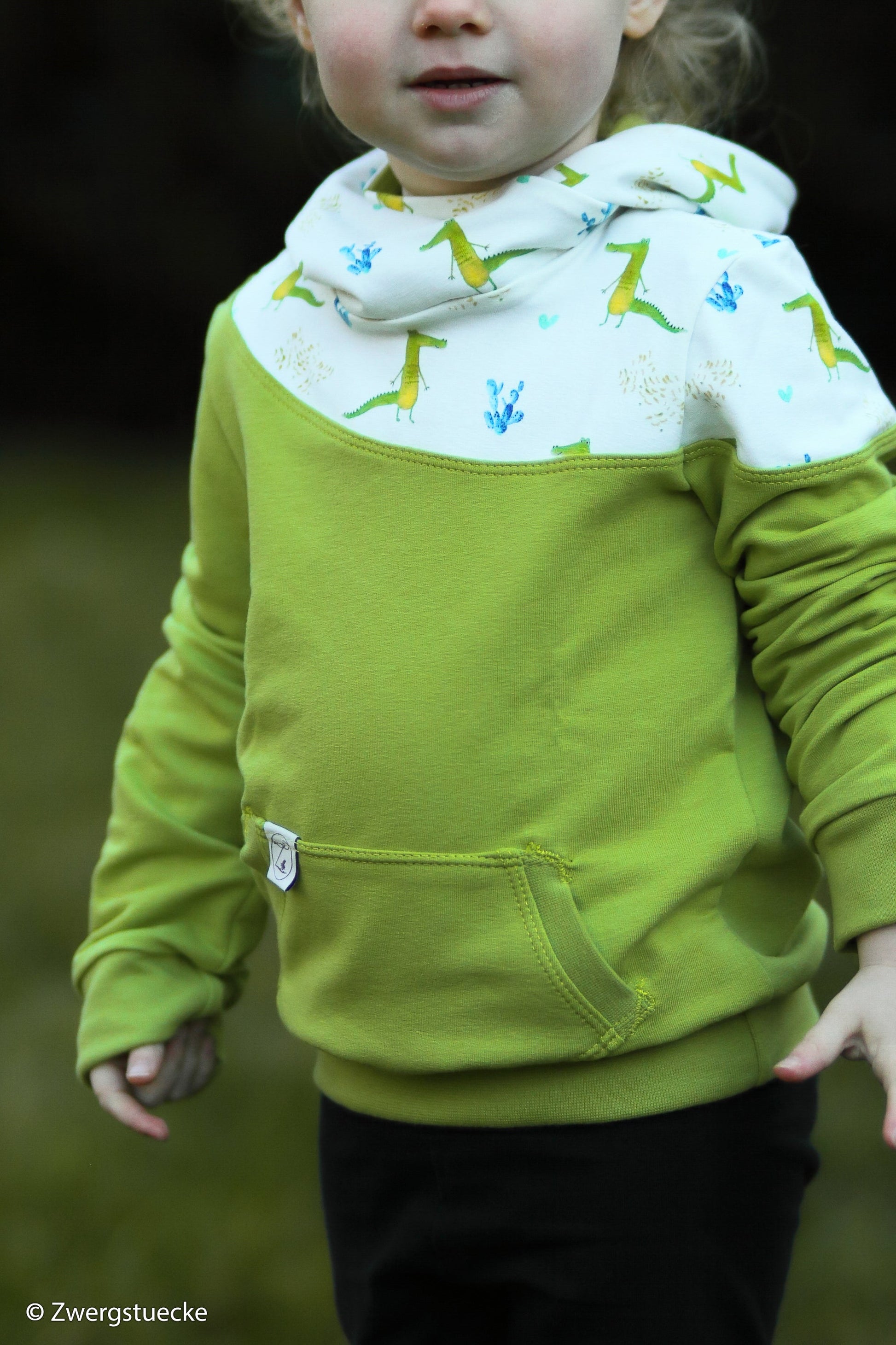 Cotton loopback knit - lime green 235 g/m² (GOTS certified)