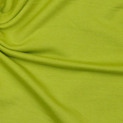 Cotton loopback jersey - lime green 235 g/m² (GOTS cert.)