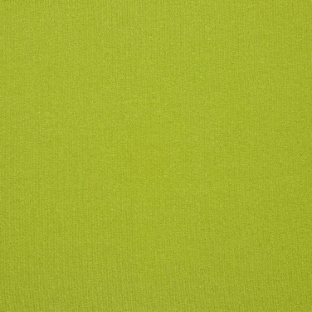 Cotton loopback jersey - lime green 235 g/m² (GOTS certified)