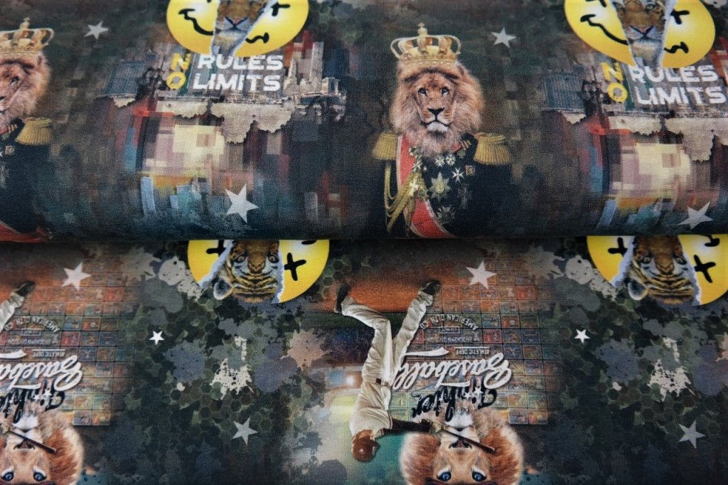 Cotton loopback knit - lions 250 g/m²
