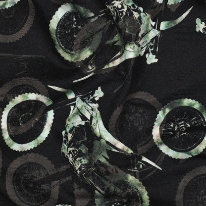 Cotton loopback knit - motorcycles 230 g/m²