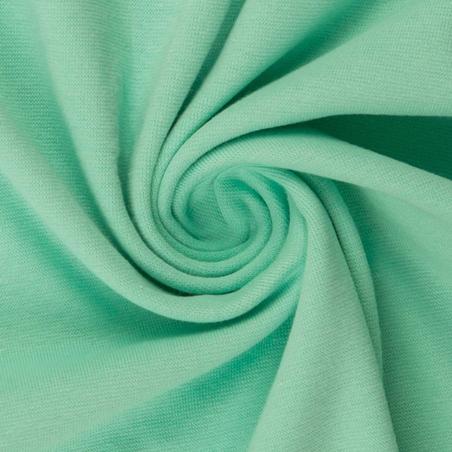 Cotton loopback knit - mint 235 g/m²