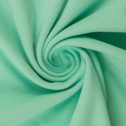 Cotton loopback knit - mint 235 g/m²
