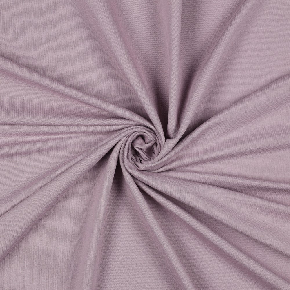 Cotton loop knit-powder pink 235 g/m² (GOTS certified)